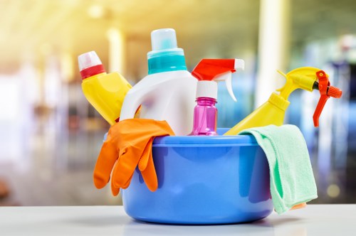 Carpet cleaning team in Pinner using sustainable waste sorting practices