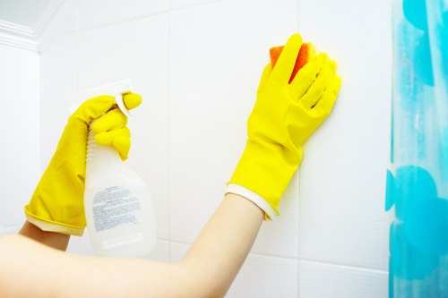 Professional carpet cleaning service for a Pinner business interior